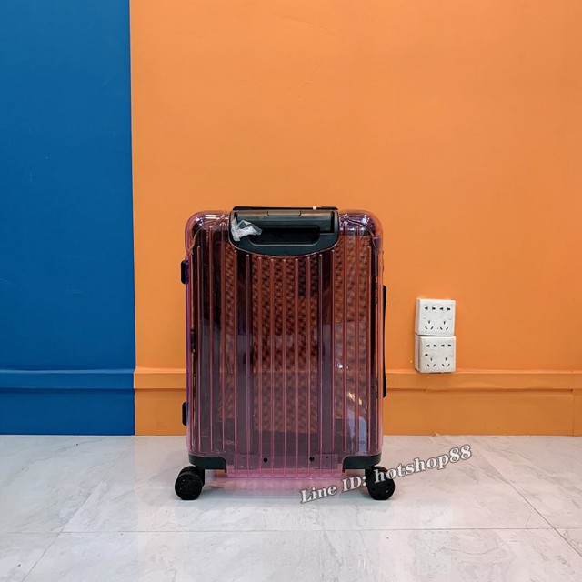 RIMOWA行李箱全新限量版四輪拉杆箱 日默瓦RIMOWA Essential Neon霓虹系列登機箱 089E電光粉 gdx1433